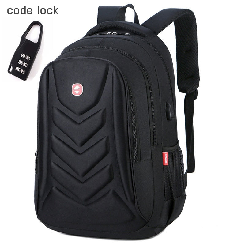 Crossten Business Travel Laptop Backpack, Large Capacity School Bag, USB Charger Port, 15” Computer Business bag, Waterproof EVA