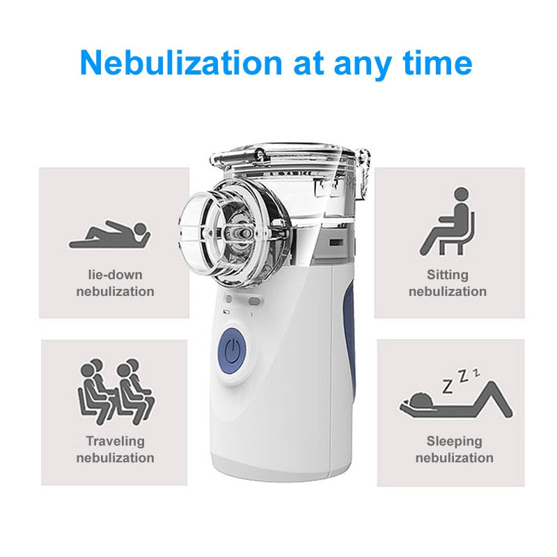 Steam Asthma Inhalation Device Salt Quiet Inhaler For Nose Treatment Nebulizer Machine Handheld Portable Vaporizer Nebulizator