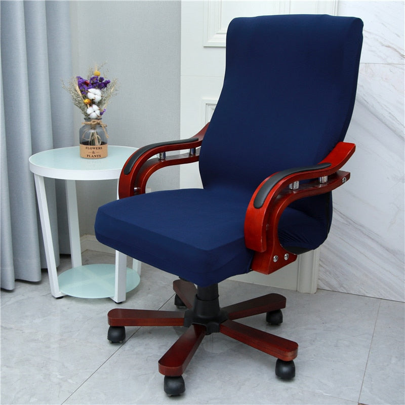 Modern Spandex Computer Chair Cover 100% Polyester Elastic Fabric Office Chair Cover Easy Washable Removeable Chair Cover