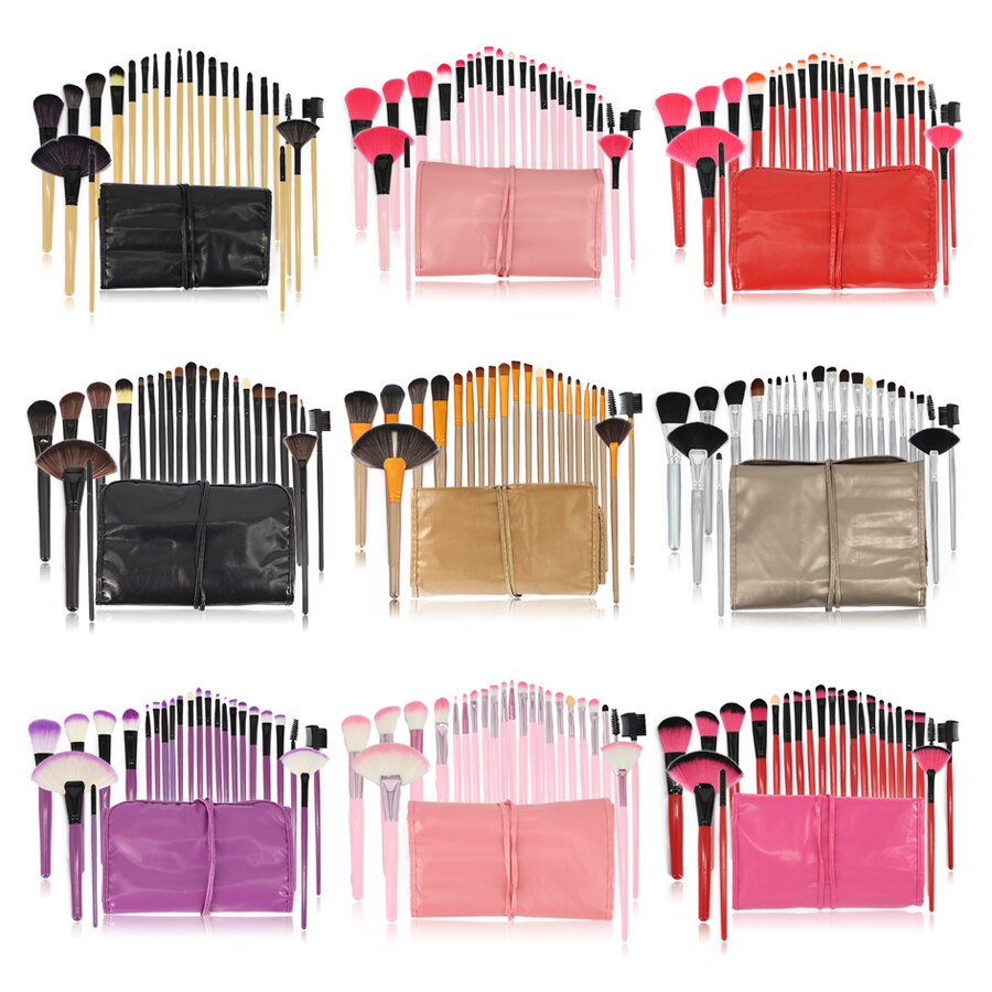 24PCS Professional Make-Up Brushes Set For Eyebrows Foundation Powder Brush Eyeshadow Eyelash Brushes Cosmetics for Face