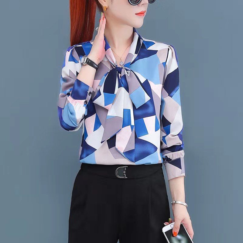 Chiffon Shirt New Annals Dress In 2022 Foreign Style Fashion Undies Women's Long Sleeve Top Spring And Autumn Blouse Gir