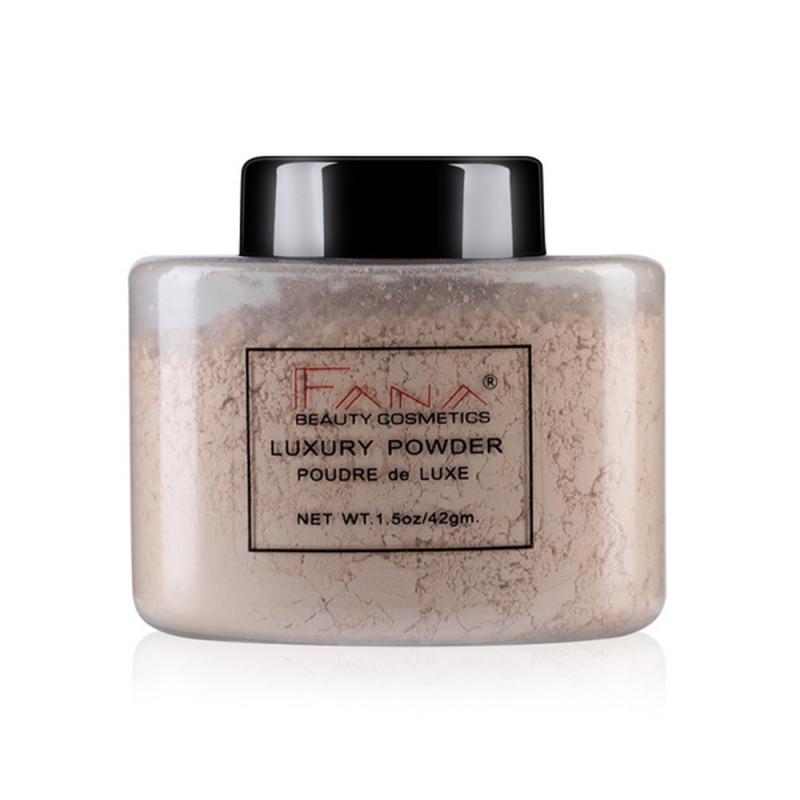 1Pc Natural Face Makeup Smooth Skin Long-lasting Loose Powder Oil Control Waterproof Mineral Fixed Make Up Setting Powder