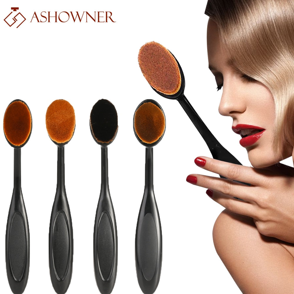 Soft Makeup Brushes For Foundation Powder Blush Eyebrow Eyeshadow Blending Make Up Brush Oval Cosmetic Make Up Tool