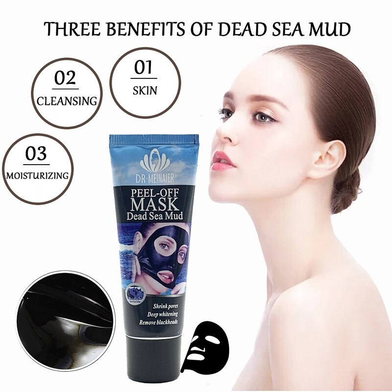 Dead Sea Mud Blackhead Remove Facial Masks Deep Cleansing Purifying Peel Off Black Nud Facail Face Masks