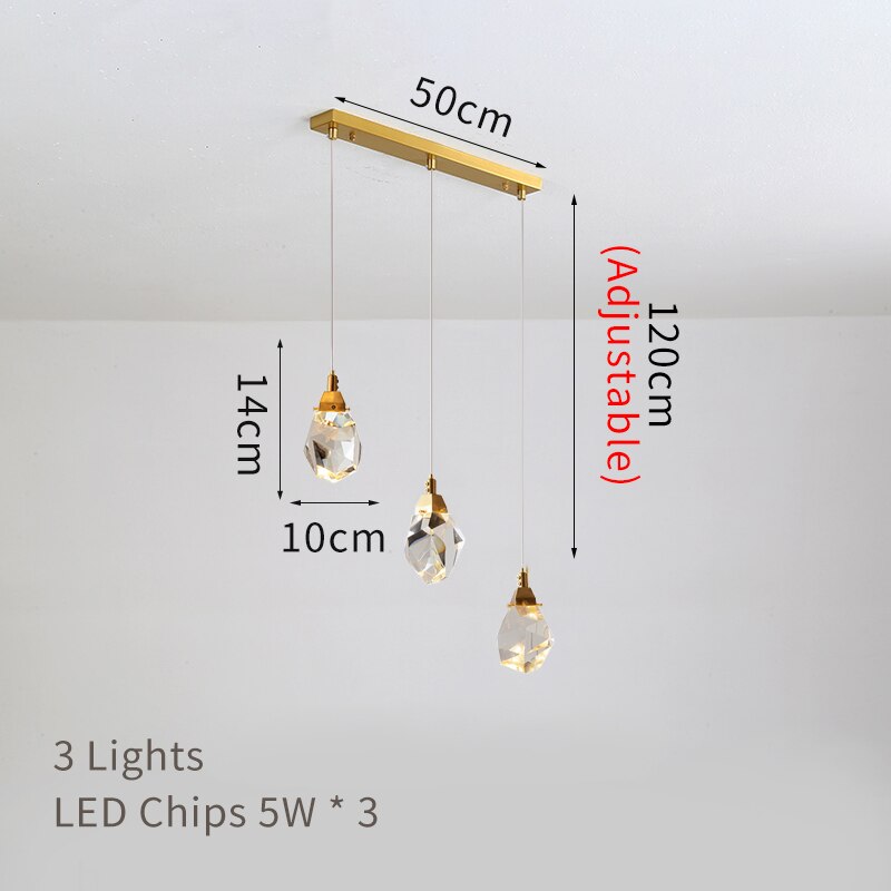 Modern diamond crystal pendant lights living dining room bedroom kitchen indoor lighting home decor loft spiral hanging lamps