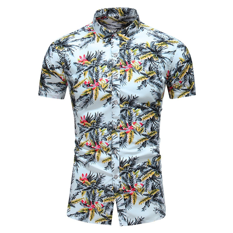 Fashion 9 Style Design Short Sleeve Casual Shirt Men's Print Beach Blouse 2022 Summer Clothing Plus Asian Size M-XXXL 4XL 5XL