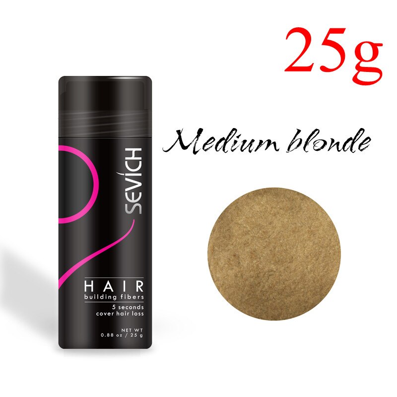 Sevich Hair Fiber Set 25g Hair Building Fiber + Applicator Keratin Fiber Hair Spray Thinning Thickening Hair Growth Treat