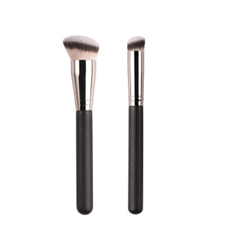 2 Pcs Black Wood Makeup Brushes Sets Magic Traceless Foundation Brush Profession Concealer Fluffy Soft Synthetic Hair Make Up