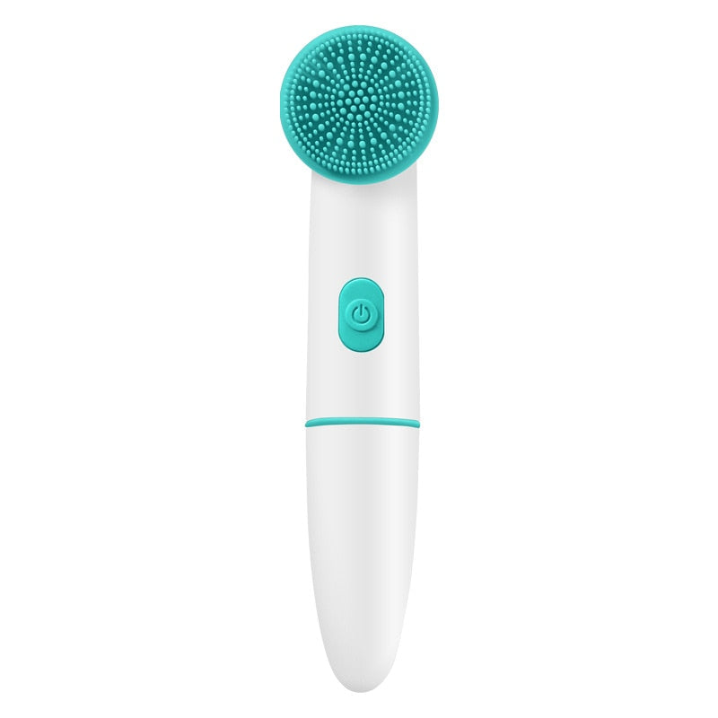 Facial Cleansing Electric Facial Cleansing Brush 2 in 1 Sonic Vibration Cleansing Brush Exfoliating Massage Cleansing Brush