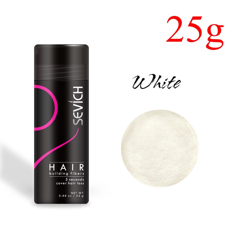 Sevich Hair Fiber Set 25g Hair Building Fiber + Applicator Keratin Fiber Hair Spray Thinning Thickening Hair Growth Treat