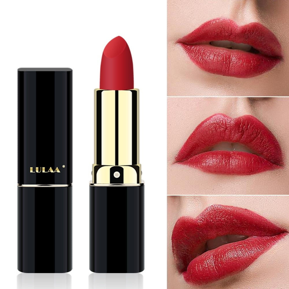 Profession Makeup Matte Lipstick Lip Glaze Waterproof Long Lasting Lips Gloss Sexy Red Lip Makeup Lipsticks Not Easy To Lip Balm