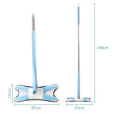 X-type Floor Mop Non Hand Washing Flat Mops 360 Rotating Head For Wood Tile Home Cleaning Tool Household Microfiber Pad Lazy Mop
