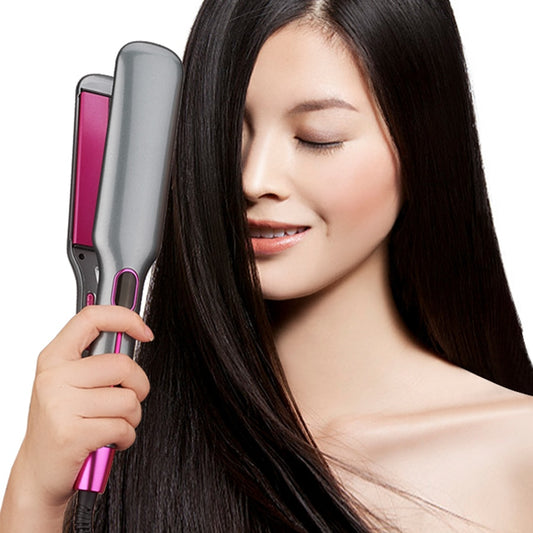 Professional Hair Straightener Anion Infrared Straightener Hair Clip LCD Display 2inch Wide Plate Flat Iron