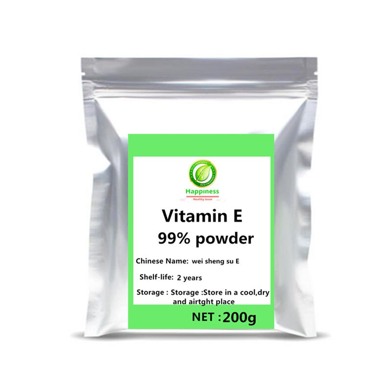 99% Vitamin E Acetate D-alpha tocopherol Acetate powder supplement sequins for face Elastic skin Anti-aging