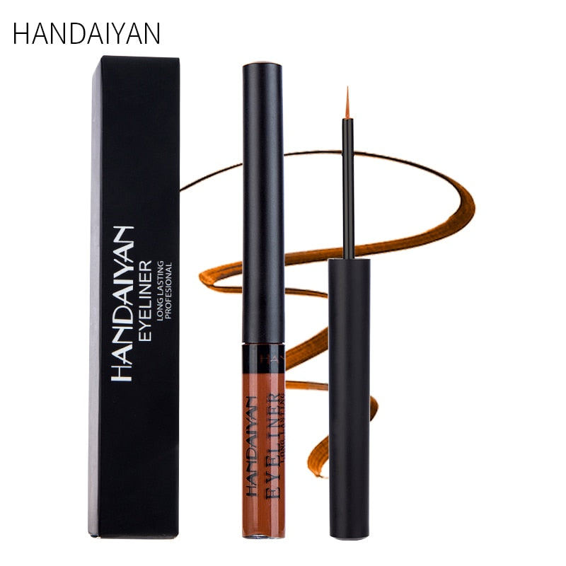 Metallic Shiny Smoky Eyeliner Party Waterproof Liquid Eyeshadow Eye-catching Long-lasting Makeup Eyes Beauty Cosmetic TSLM