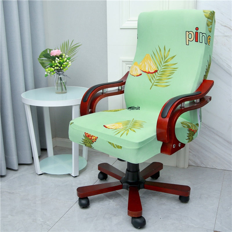 Modern Spandex Computer Chair Cover 100% Polyester Elastic Fabric Office Chair Cover Easy Washable Removeable Chair Cover