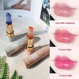 Lipstick Transparent Jelly Temperature Change Lipstick Not Easy To Fade And Long-lasting Moisturizing Lip Makeup Cosmetic TSLM1
