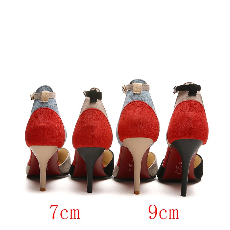 2021 New Concise Elegant Female High Heels Korean Wild Shallow Mouth Single Shoes Fashion Middle Hollow Comfort Work Shoes