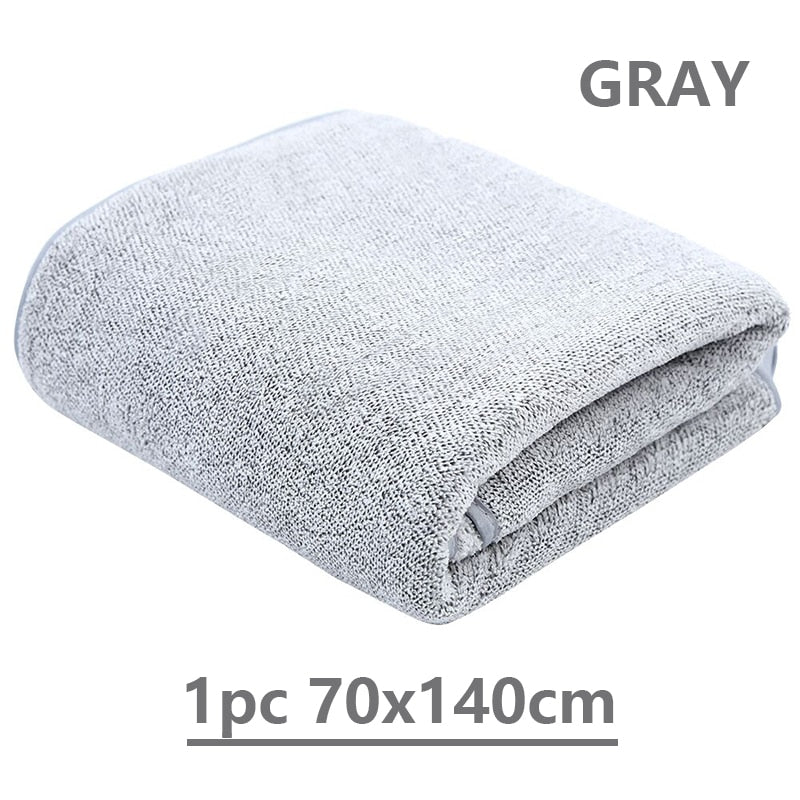 70x140cm Bamboo Charcoal Coral Velvet Bath Towel Adult Soft Absorbent Microfiber Bamboo Fabric Towel Bathroom Bath Towel Sets