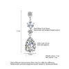 ZAKOL Fashion AAA Cubic Zircon Drop Earrings for Women White Color Leaf Wedding Jewelry Factory Wholesale FSEP4004
