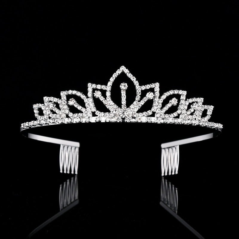 Bridal Crystal Tiaras and Crowns Headband Kid Flower Girls Bridesmaid Wedding Hair Accessiories Hair Jewelry