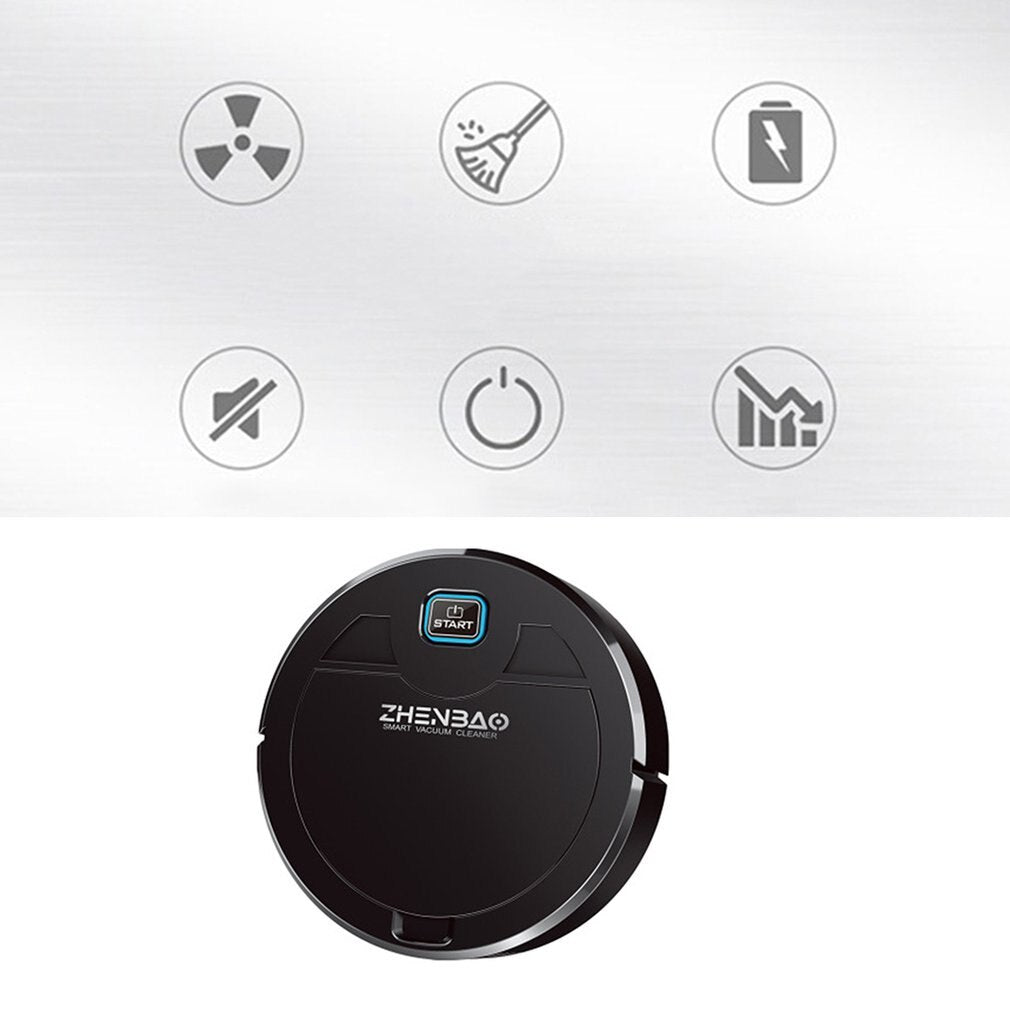 Robot Vacuum - Multiple Cleaning Modes Vacuum Best For Pet Hairs Hard Floor & Medium Carpet Lazy Sweeper Vacuum Cleaner