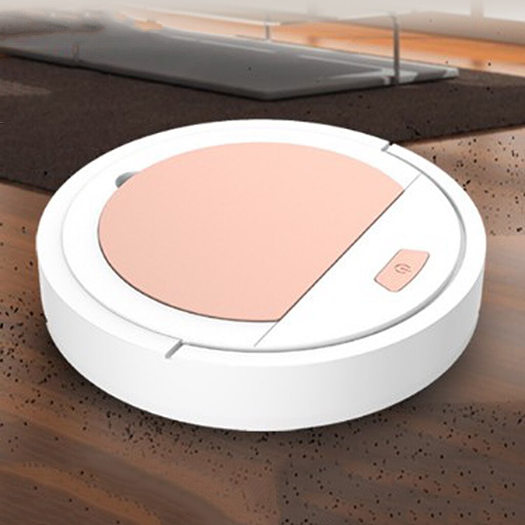 3.7V 3W Robot Vacuum Cleaner with Ultra Strong Suction for Hard Floors Carpets and Pet Hair USB Charging Quiet