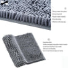 2ps-set Shaggy Chenille Bathroom Mat Set Absorbent And Machine Washable Fit Toilet Bathtub Living Room Door Bathroom Foot Floor