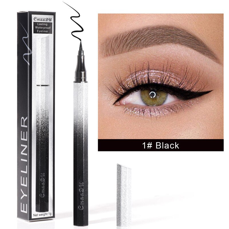 6-color matte quick dry eye liner liquid color durable waterproof non-stick matte eye makeup