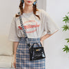 OkoLive SB0063 New Fashion Mini Women Hasp Flap Bag Small Handbag Shoulder Bag Student Mobile Phone Bag For Girls