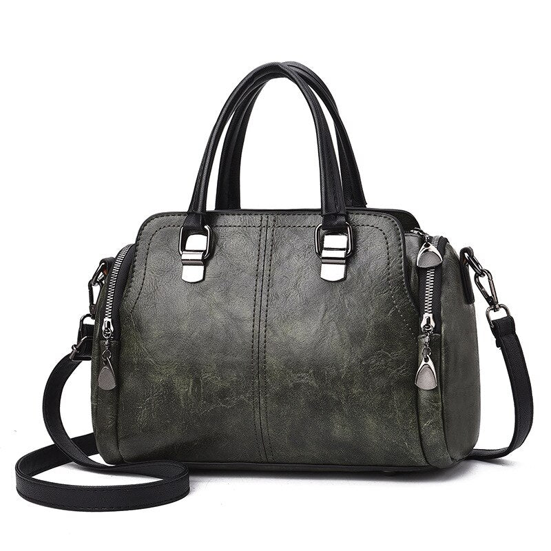 CILMI HARVILL CHHC 2022 women's classic handbag retro design fashion trend leather material high-quality metal zipper