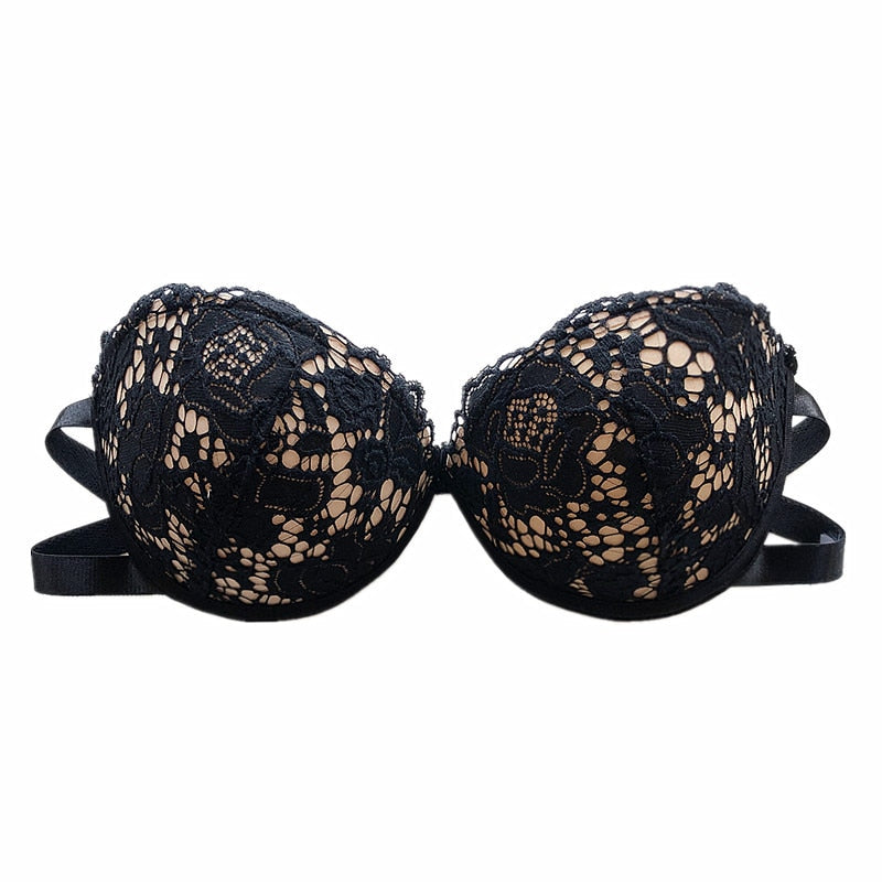 Women's Cotton Underwear Sexy Lace Brassiere Fashion Strapless Push Up Bra Plus Size Invisible Bra Female Sexy Lingerie