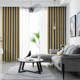 Nordic Simple Blackout Curtains Yarn-dyed Jacquard Fabric for Living Room Bedroom Balcony Custom Double Eight Flower Curtains