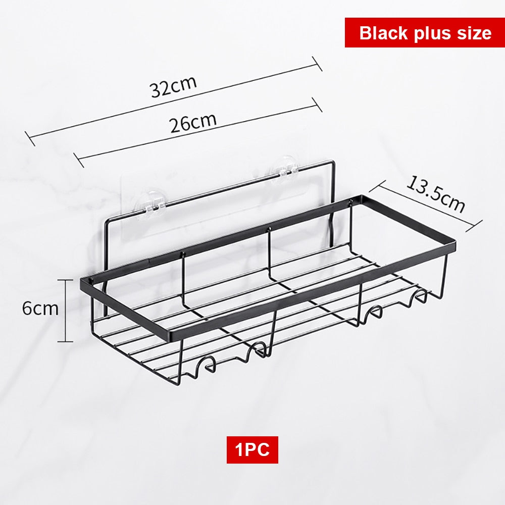 Bathroom Shelf Kitchen Organizer Shelves Corner Frame Iron Shower Caddy Storage Rack Shampoo Holder For Bathroom Accessories