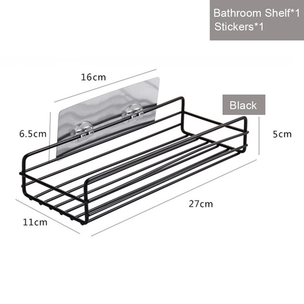 Bathroom Shelf Kitchen Organizer Shelves Corner Frame Iron Shower Caddy Storage Rack Shampoo Holder For Bathroom Accessories