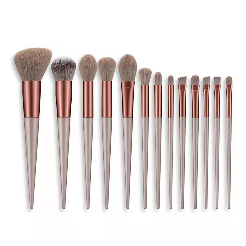 13Pcs Soft Fluffy Makeup Brushes Set for cosmetics Foundation Blush Powder Eyeshadow Kabuki Blending Makeup brush beauty tool