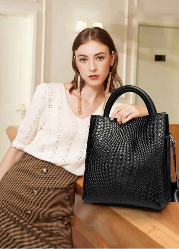 Motingsome Minimalism Fashion Women Bucket Bag Luxury Genuine Leather Handbags and Purses Soft Calfskin Casual Tote Bag 2022 New