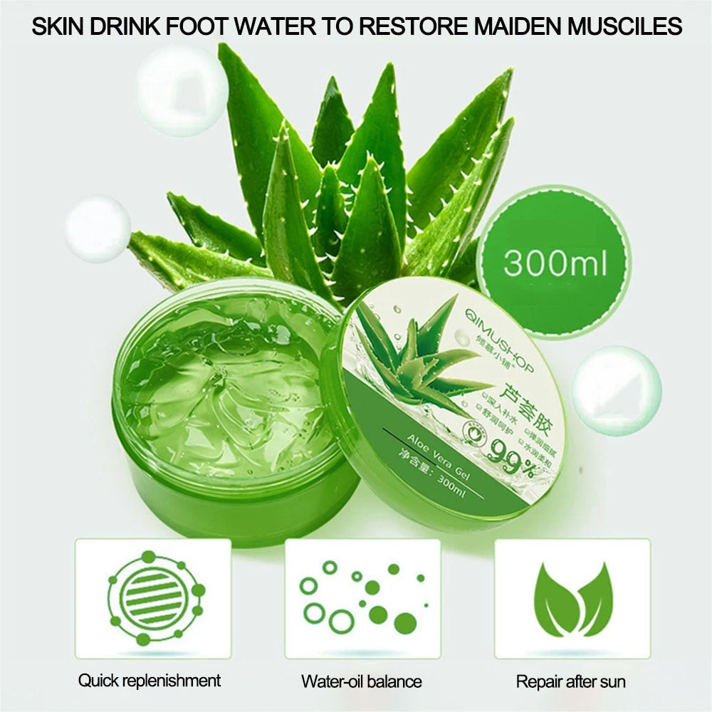 99% Aloe Vera Gel Moisture Face Cream Blackhead Acne Removal Gel Skincare Sleeping Mask Skin Care Product Korean Cosmetics 300g