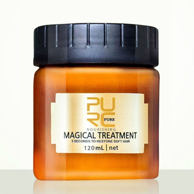 60/120ML PURC Magical Hair Mask 5 Seconds Repair Damage Nourishing Keratin Quick Restore Smooth Soften Frizzy Hair Scalp Care