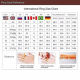 Gorgeous Oval Inlaid Red Zircon Ring Luxury Metal Two Tone Filled CZ Weddings Rings for Women Engagement Fashion Jewelry