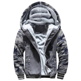 Winter Thicken Zipper Jackets for Men Fleece Hooded Streetwear Man Casual Warm Coats Long Sleeve Hooded Parkas Men's Clothes