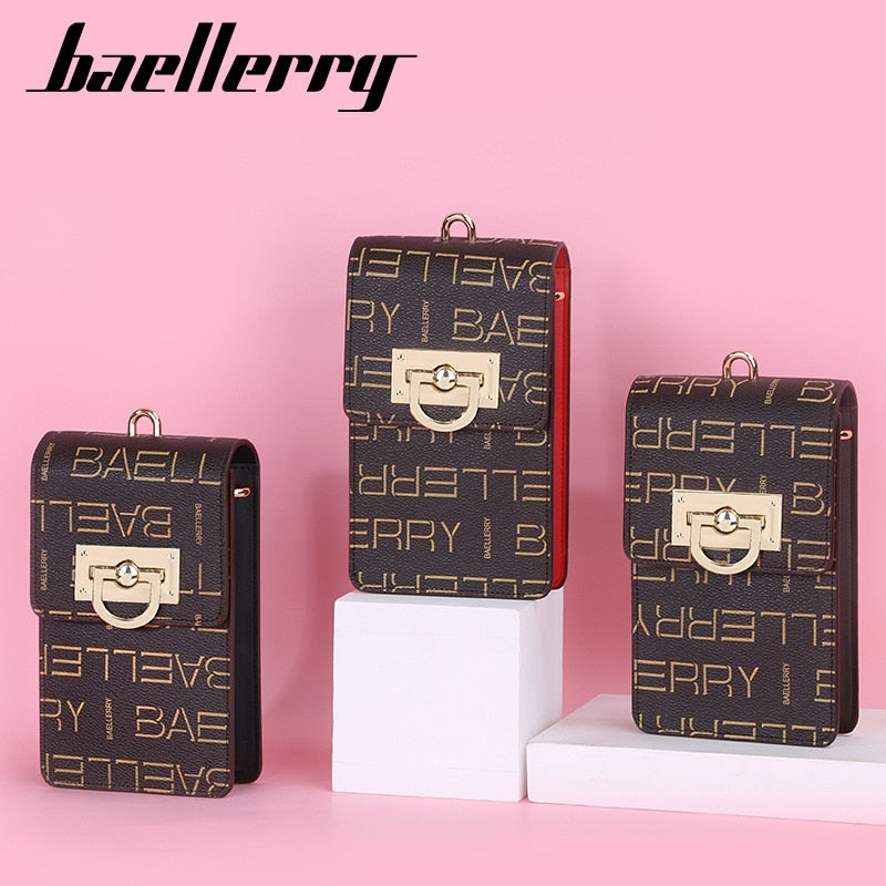 baellerry Ladies Purse Long Print Pocket Crossbody Bag Messenger Wallet Cell Phone Bags Card Holder Coin Pocket women handbags