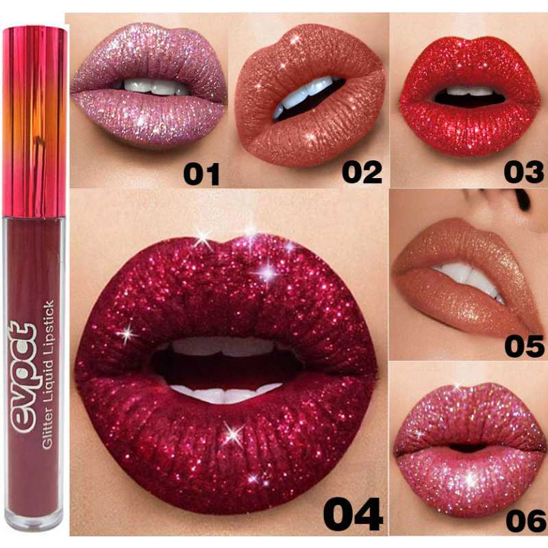 15 Colors Sexy Shimmer Diamond Glitter Lip Gloss Matte Liquid Lipstick Long Lasting Waterproof Pearl Velvet Lipgloss Lip Makeup