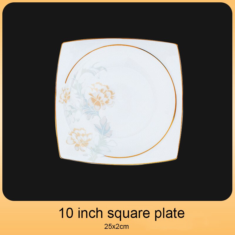 Dinning Table Plate Sets Food Ceramic Luxury Salad Porcelain Plates Dinner Sets Serving Aparelho De Jantar Dinnerware