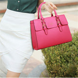 Women Fashion 5 Piece/set Handbag Purse Set Classic Messenger Bag Imitation Leather Shoulder Bag 6 Colors Ladies PU Bag