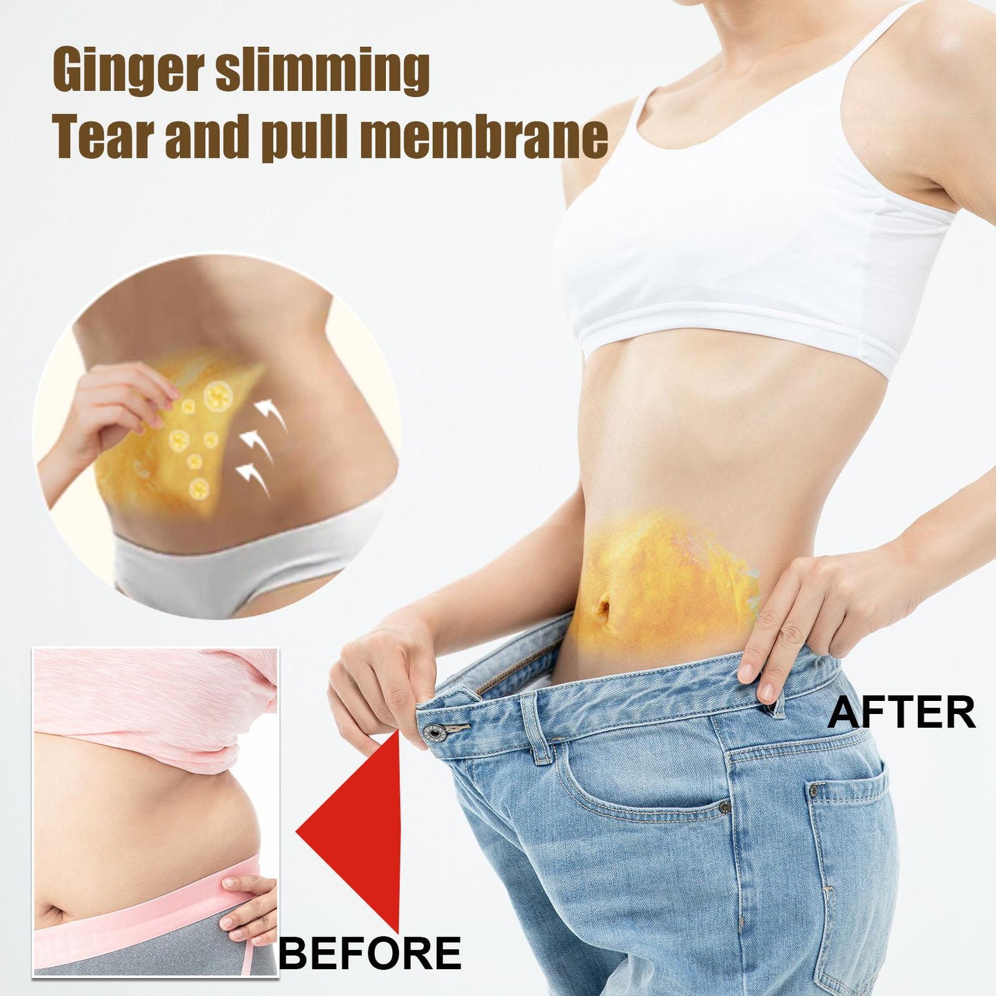 60g Ginger Fat Burning Cream Fat Loss Slimming Slimming Reduction Body Slimming Cream Massage Fat Body Cream