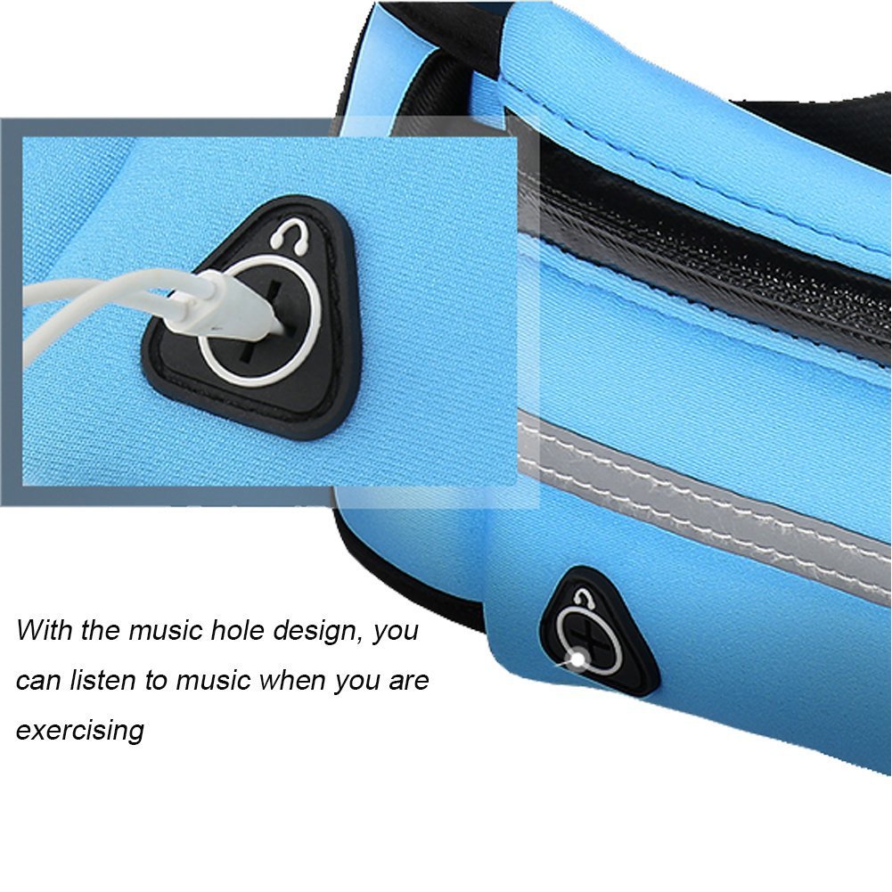 Waterproof Running Waist Bag Canvas Sports Jogging Portable Outdoor Phone Holder Belt Bag Women Men Fitness Sport Accessories