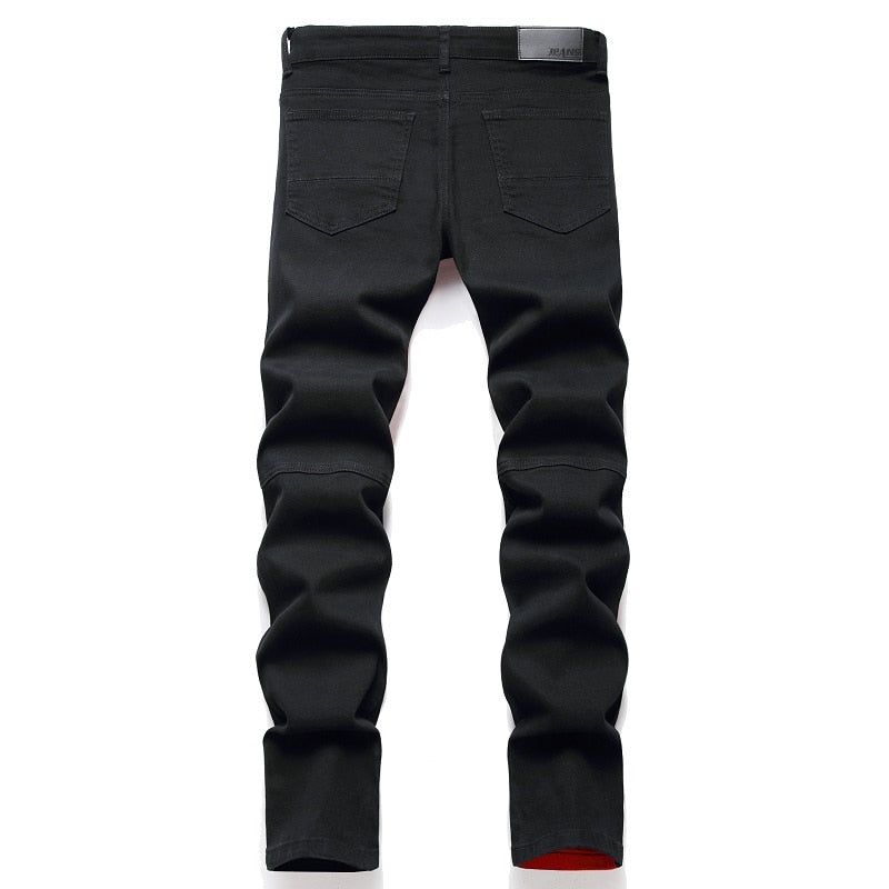 2022 Autumn New Fashion Retro Hole Jeans Men Pants Cotton Denim Trouser Male Plus Size High Quality Jeans