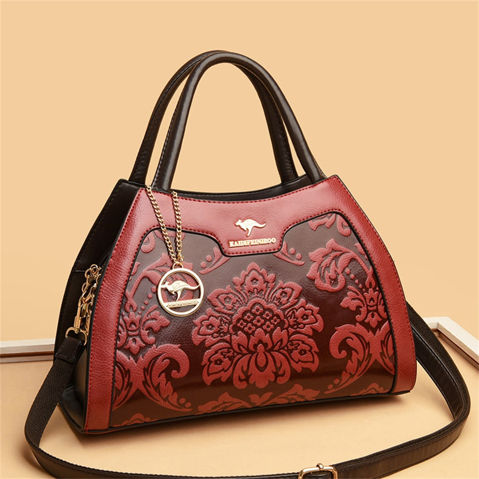 Casual Tote Luxury Leather Handbags Purse Women Bag 2022 Designer Messenger Shoulder Crossbody Bag for Female Shopper Sac A Main