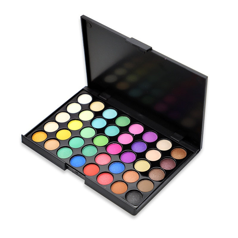 New 40 Color Matte Eyeshadow Palette Glitter Eye Shadow Waterproof Long Lasting Make Up Pallet Shimmer Fashion Women Beauty Eyes